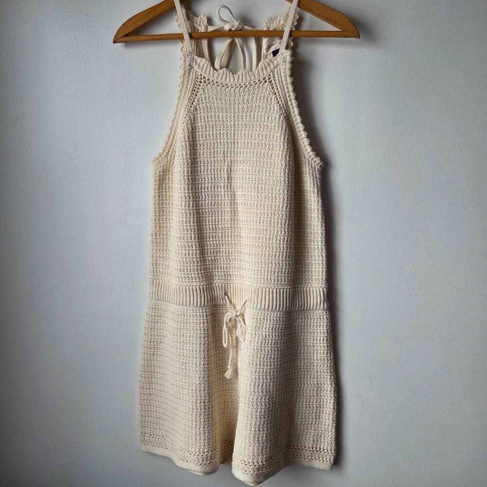 NEVER WORN UNIVERSAL THREAD CREAM HALTER NECK CRO… - image 1